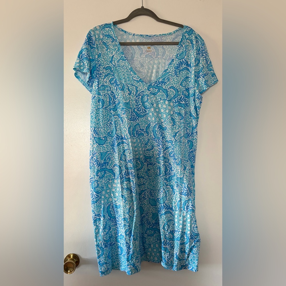 EUC Lilly Pulitzer Etta T-shirt Dress - XL - Goombay Grooves